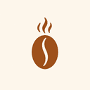 coffee bean steamed icon